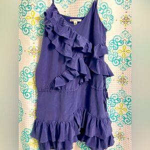 Blue Banana Republic ruffle dress size Medium